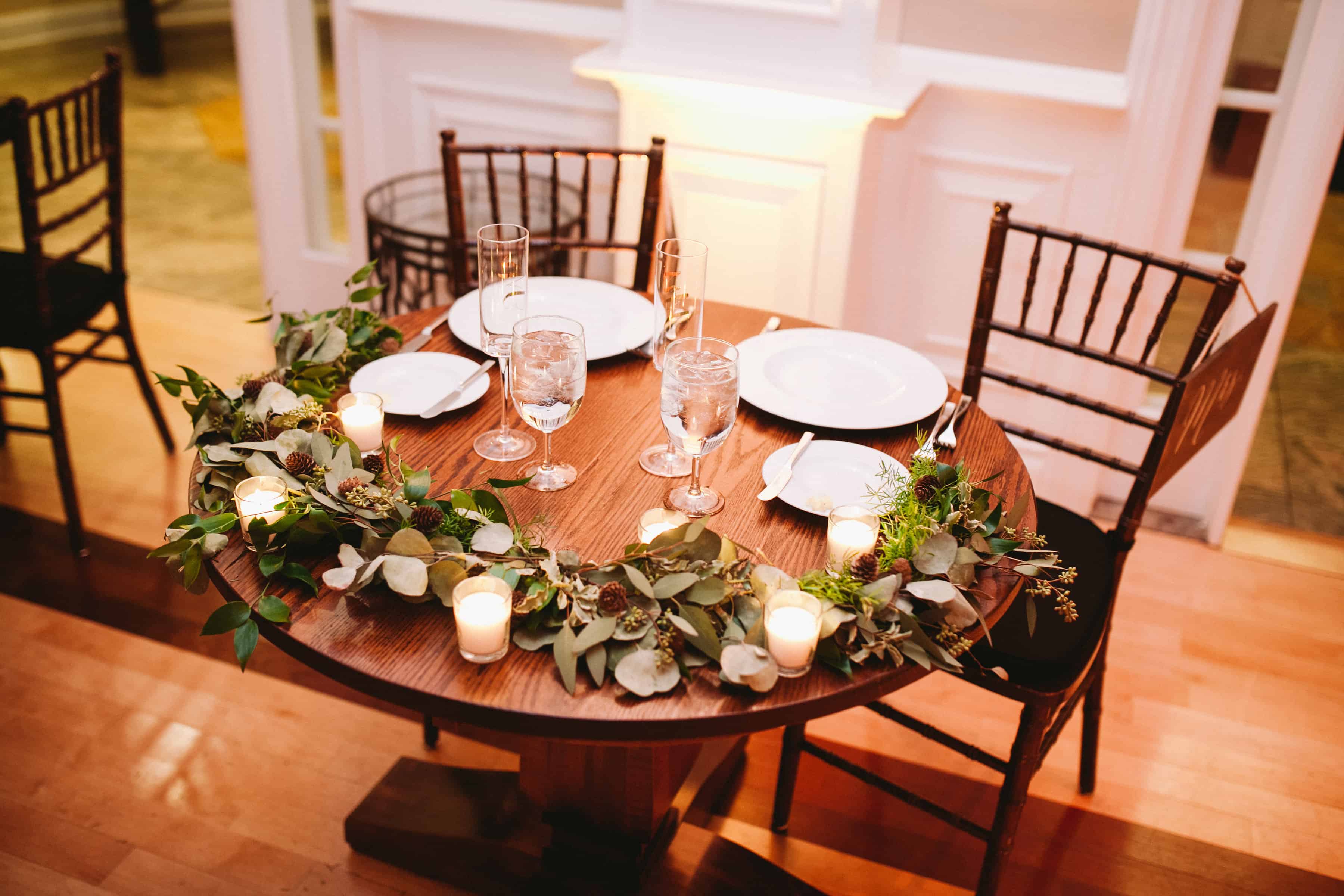 rustic wedding tablescape