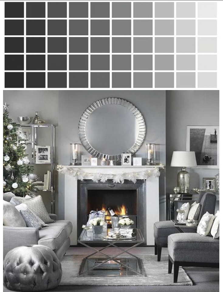 monochromatic living room