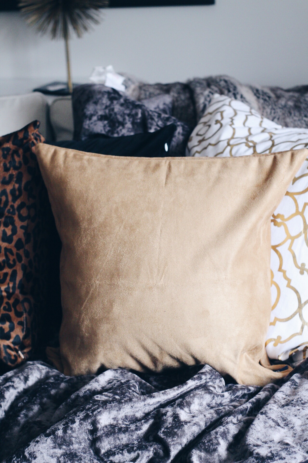 faux suede pillows