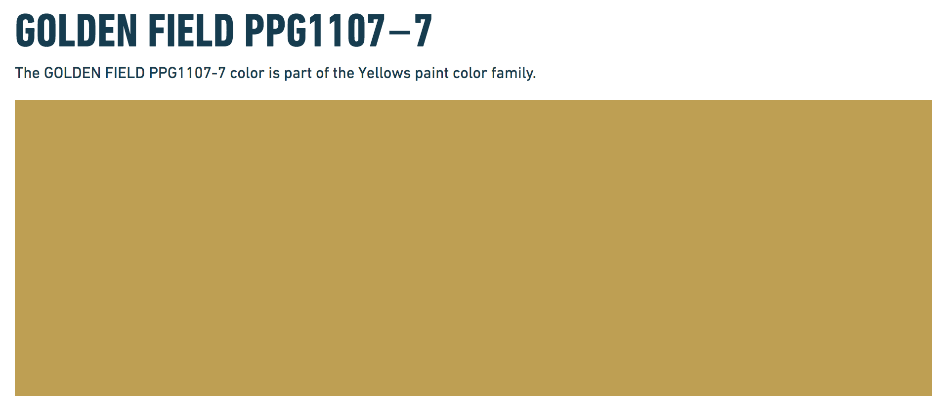 golden field ppg paints