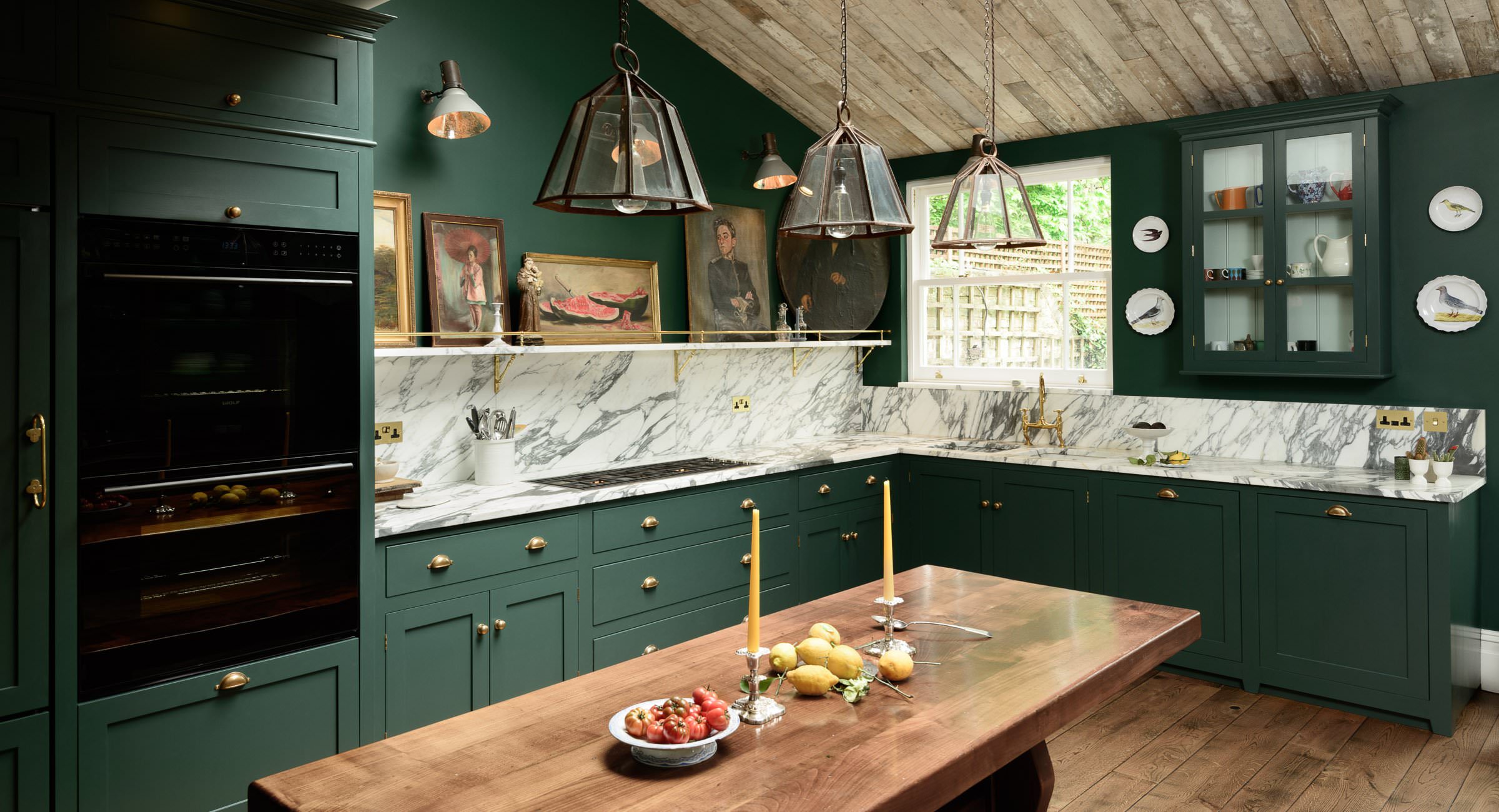 bespoke green kitchen