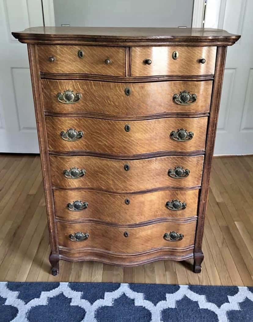 antique-tiger-oak-dresser