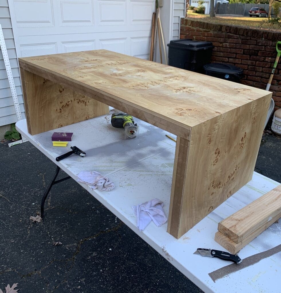 DIY HOW TO MAKE YOUR OWN CUSTOM BURL COFFEE TABLE