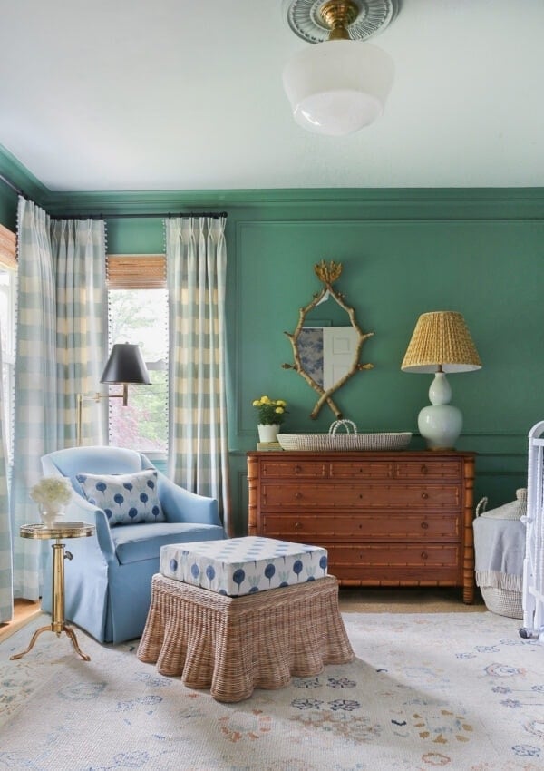 traditional-nursery-design-green-walls