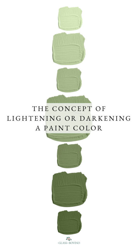 HOW TO LIGHTEN OR DARKEN A PAINT COLOR