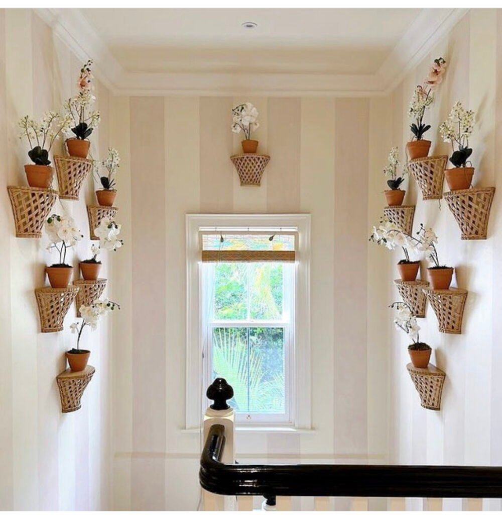 making plain walls more interesting without molding or wallpaper