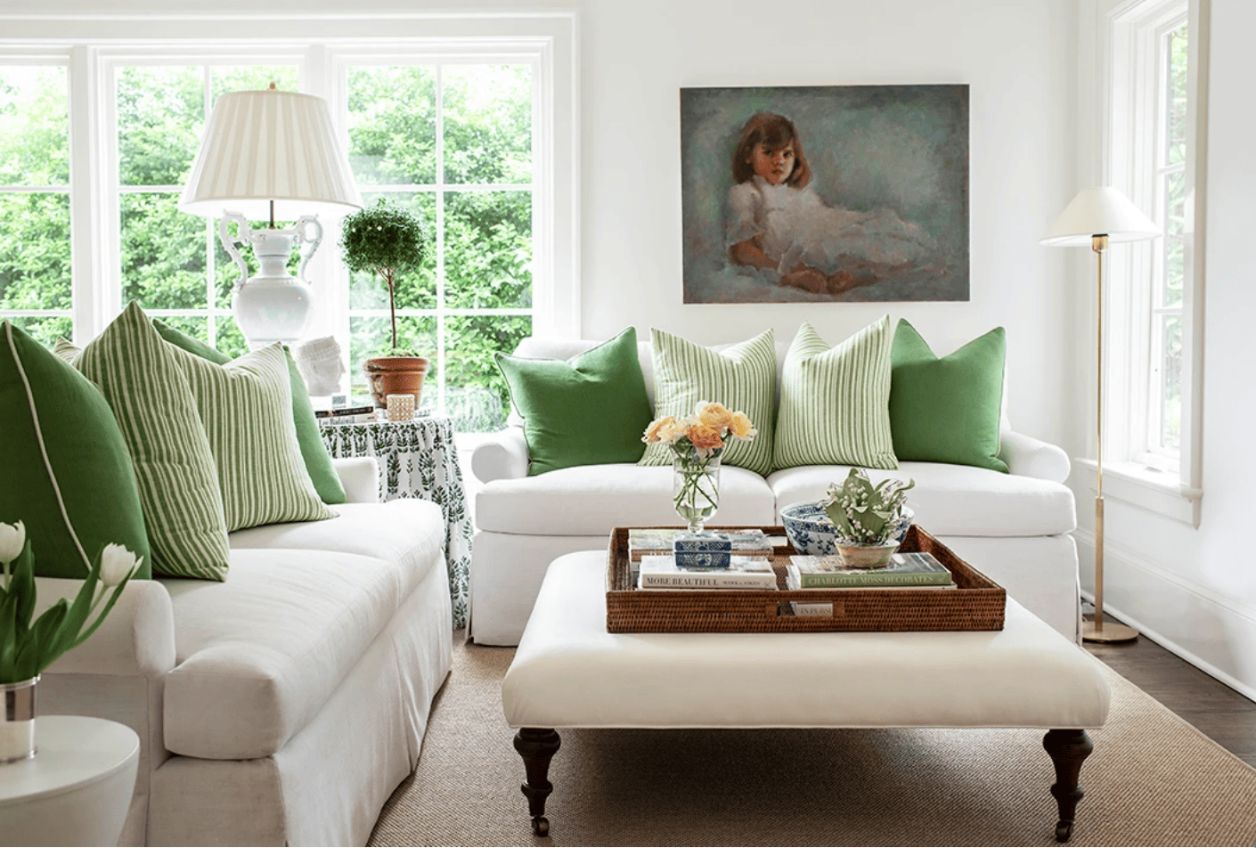white-and-green-interiors