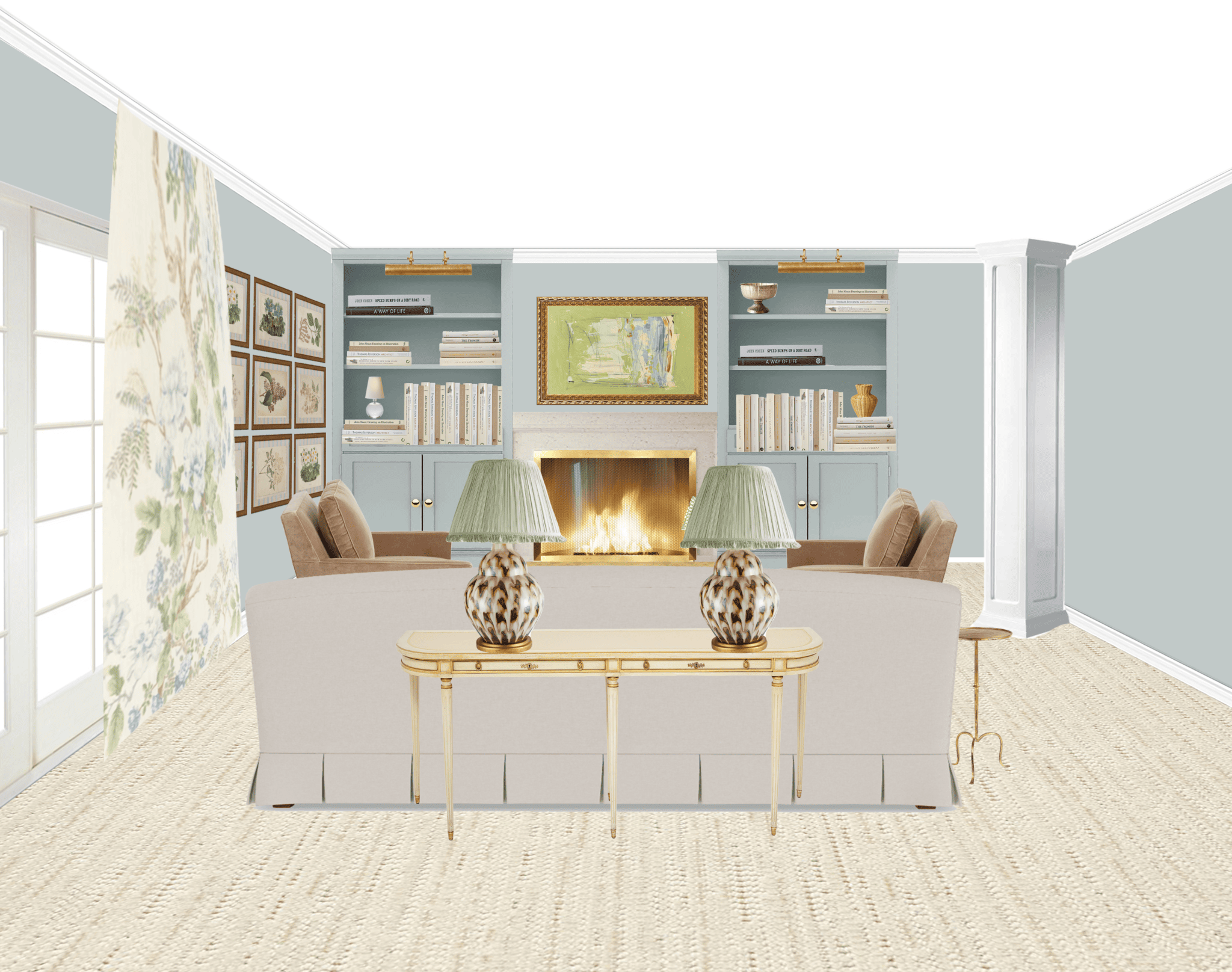 A (BLUE) FAMILY ROOM EPIPHANY - A Glass of Bovino