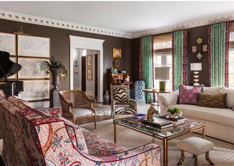 BOLD BROWN ROOMS I LOVE - A Glass of Bovino