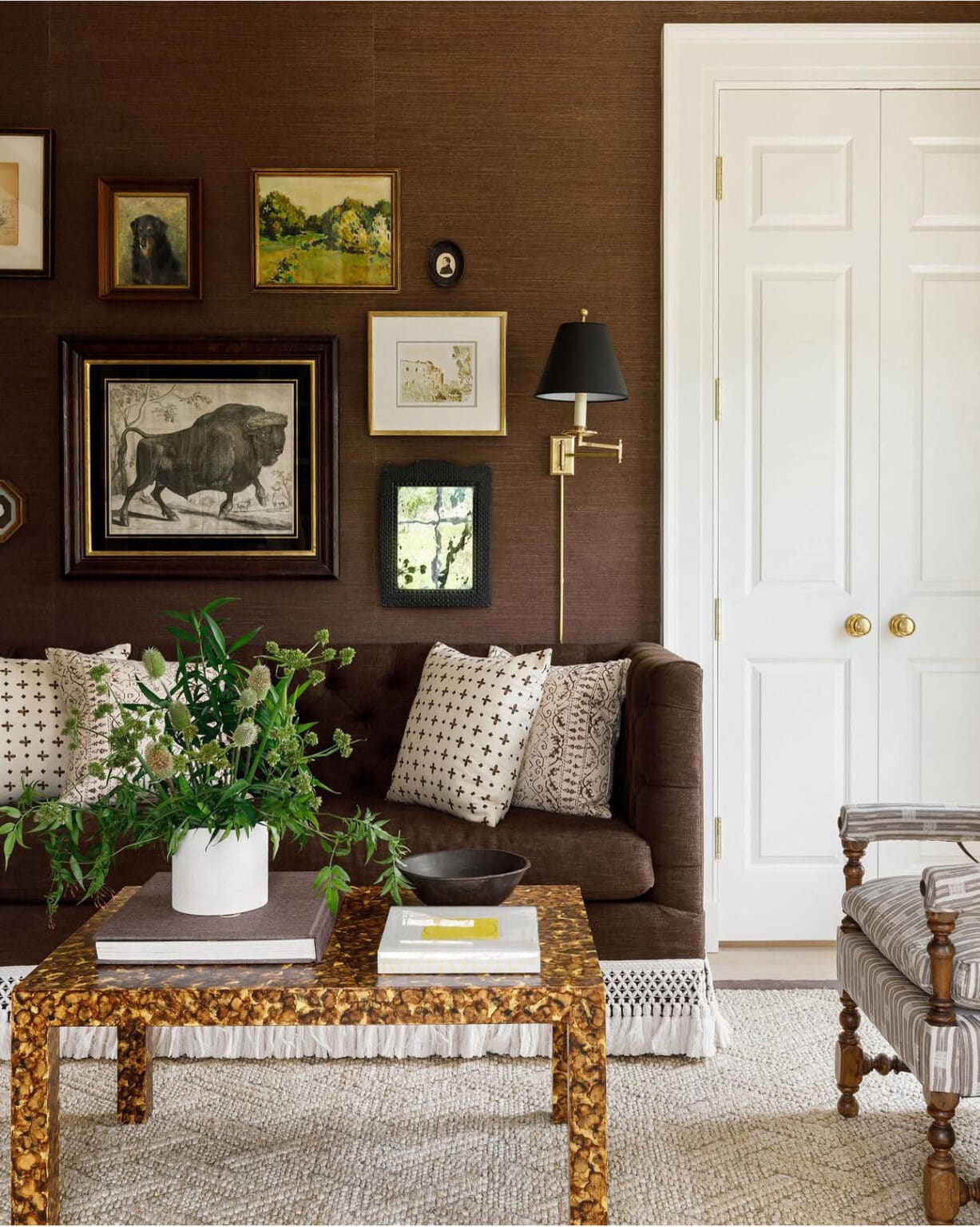 BOLD BROWN ROOMS I LOVE - A Glass of Bovino